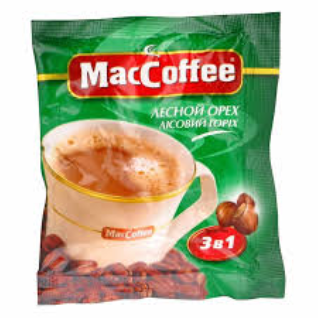 MACCOFFEE 3 IN 1 HAZELNUT 18G